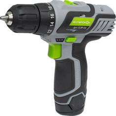 Аккумуляторная дрель-шуруповерт Интерскол ДА-12ЭР-02 (2 Ач) (534.3.2.02 / 534.0.2.02)