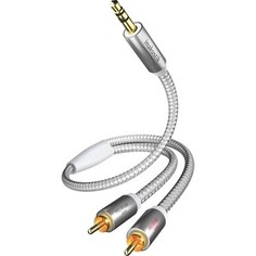 Кабель межблочный Inakustik Premium MP3, 3.5 mm 2RCA, 1.5 m, 004100015
