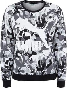 Толстовка женский Puma Classics Logo Crew AOP, размер 42-44