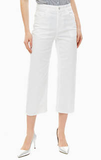 Широкие белые джинсы с высокой талией Flare Wine Liu Jo