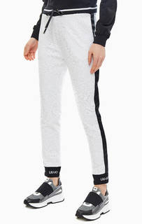 Белые брюки джоггеры с карманами Liu Jo Sport