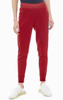 Бордовые брюки джоггеры из вискозы Calvin Klein Performance