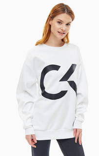Свитшот оверсайз с логотипом бренда Calvin Klein Performance