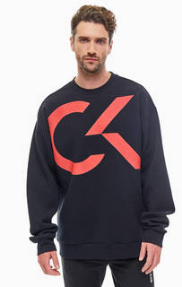 Свитшот оверсайз с логотипом бренда Calvin Klein Performance