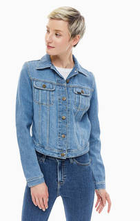 Короткая джинсовая куртка синего цвета Lee