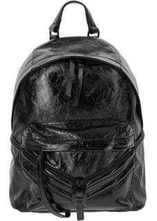 Черный кожаный рюкзак среднего размера Diesel