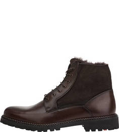 Зимние кожаные ботинки с подкладкой из натурального меха Lloyd