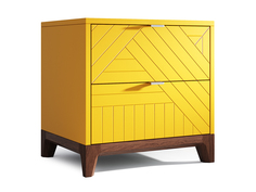 Прикроватная тумба case (the idea) желтый 50x50x40 см.