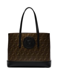 Fendi сумка-шопер с печатью логотипа