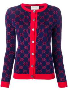Gucci кардиган GG с жаккардовым узором