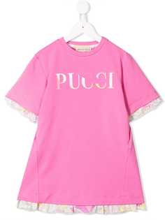 Emilio Pucci Junior платье-футболка с логотипом