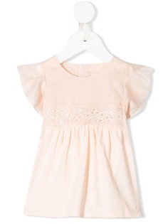 Chloé Kids топ с вышивкой