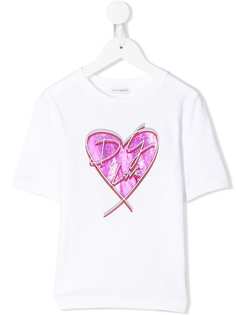 Dolce & Gabbana Kids футболка с логотипом Heart
