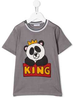 Dolce & Gabbana Kids футболка с принтом King panda