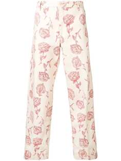 Aries брюки с цветочным принтом