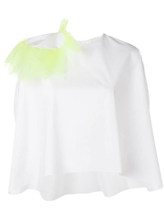 Delpozo кейп с аппликацией на плечах