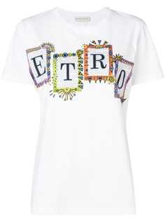 Etro футболка с логотипом