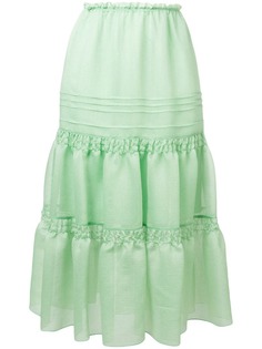 See By Chloé юбка миди с оборками