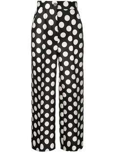 Dice Kayek high-waisted polka dot trousers