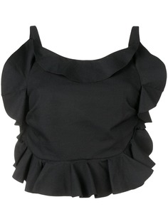 Brock Collection backless ruffle tank top
