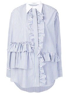 Vivetta полосатая рубашка с оборками
