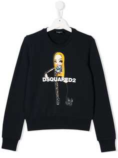 Dsquared2 Kids толстовка с принтом девочки