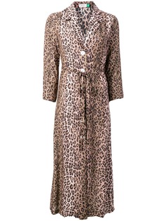 Rixo London платье с леопардовым принтом