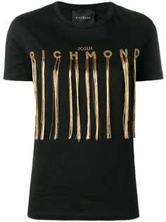 John Richmond футболка с декорированным логотипом