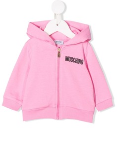 Moschino Kids куртка-бомбер с контрастным логотипом