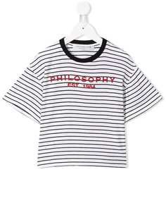 Philosophy Di Lorenzo Serafini Kids футболка мешковатого кроя в полоску