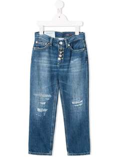 Dondup Kids джинсы с эффектом потертости