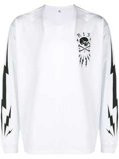 R13 толстовка с изображением молнии