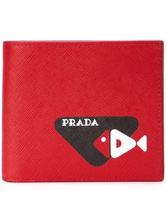 Prada бумажник с логотипом