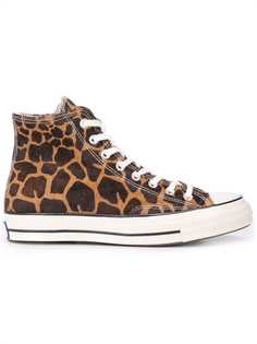 Converse высокие кроссовки Chuck 70 с леопардовым принтом