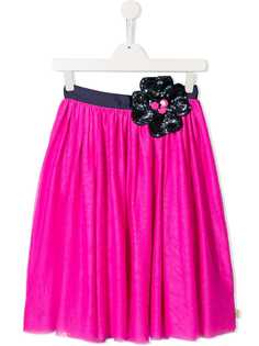 Little Marc Jacobs юбка с цветочным декором с пайетками