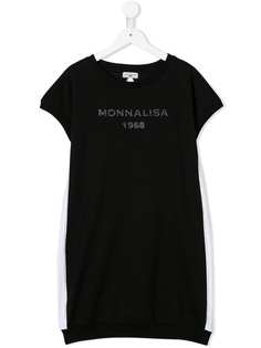 Monnalisa платье-футболка с логотипом