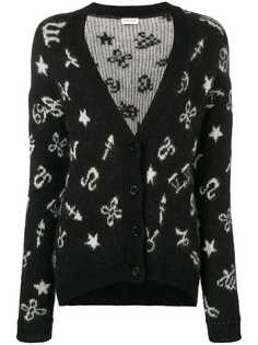 Saint Laurent кардиган вязки интарсия
