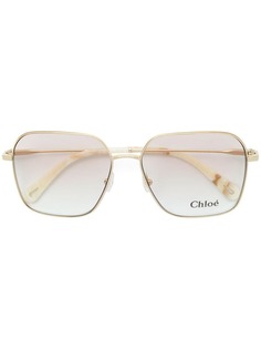 Chloé Eyewear массивные солнцезащитные очки в квадратной оправе