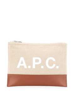 A.P.C. клатч с логотипом