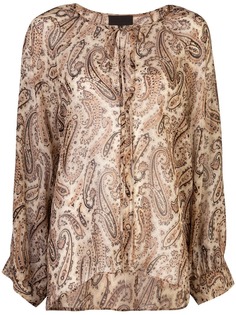 Nili Lotan блузка с принтом пейсли