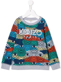 Kenzo Kids толстовка с контрастным логотипом