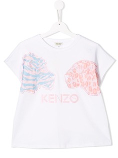 Kenzo Kids футболка с вышивкой