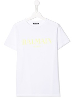 Balmain Kids футболка с логотипом