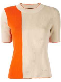 Loveless приталенный свитер в стиле колор-блок