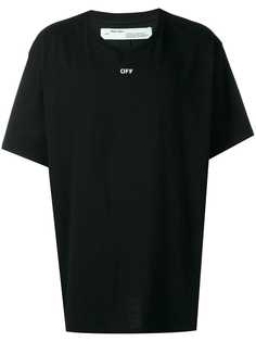Off-White футболка оверсайз с принтом