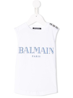 Balmain Kids футболка с логотипом