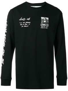 Off-White футболка с принтом Mona Lisa