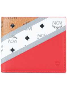 MCM бумажник в стиле колор-блок с логотипом