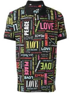 Love Moschino рубашка-поло с принтом Love
