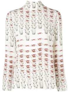 Prada крепдешиновый топ